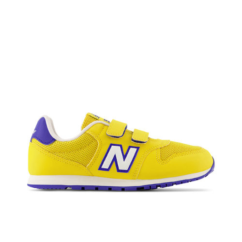 New Balance Kids' 500 Hook & Loop in Yellow/Blue/Orange Synthetic - PV500HB1