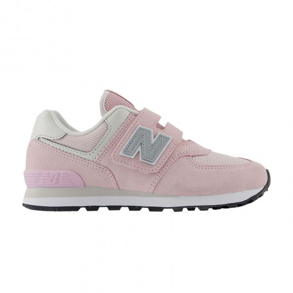 New Balance 574 Hook & Loop Little Kid Wide 'Ancient Powder Grey Matter' | Pink | Kid's Size 12 - PV574ESP-W