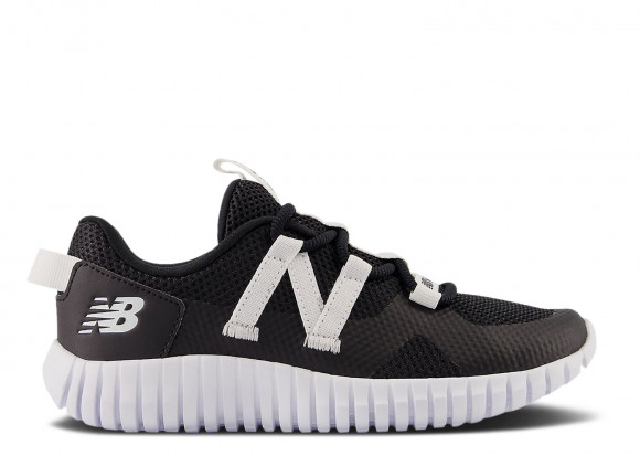 New Balance Playgruv v2 Bungee Little Kid Wide 'Black White' | Kid's - Playgruv