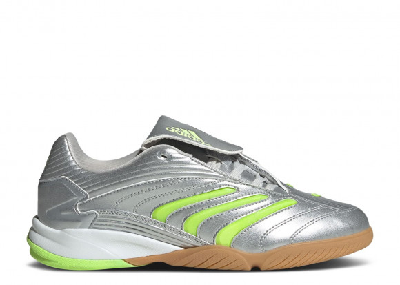 adidas Wmns Predator Sala 'Silver Metallic Signal Green' | Women's - Predator-Sala