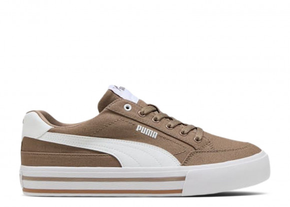 Puma Court Classic Vulcanized Formstrip 'Totally Taupe/White' | Brown | Men's - Rip