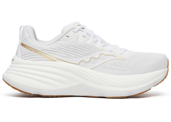 Women's Saucony Hurricane 24 White|Gold, Size 5M  - S10933-103