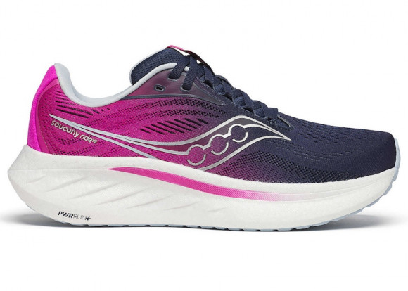 Women's Saucony Ride 18 Navy|Fuchsia, Size 5M  - S11000-160