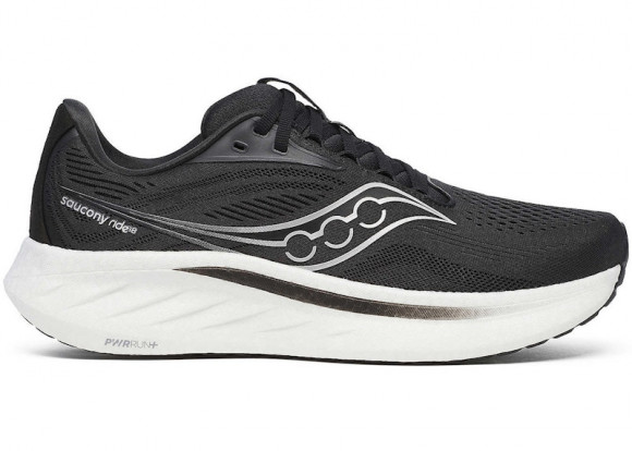 Men's Saucony Ride 18 Black|White, Size 7M  - S21000-100