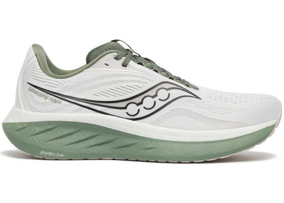 Men's Saucony Ride 18 White|Olivine, Size 7M  - S21000-138