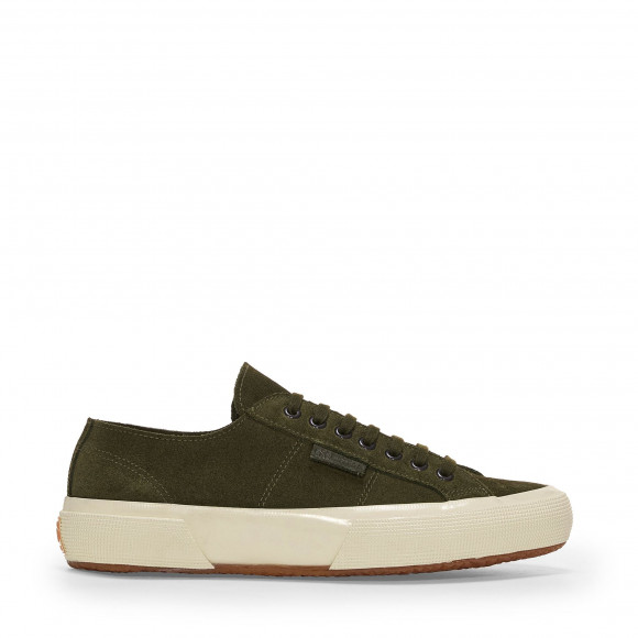2750 OG SUEDE FLESH OUT - Le Superga - Low Cut - Unisex - GREEN ACADEMIA-OFF WHITE - S2158WW