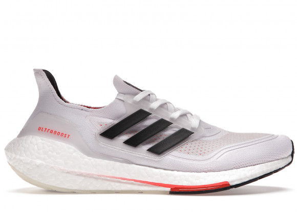 adidas Ultraboost 21 - Men's Running Shoes - White / Black - S23863