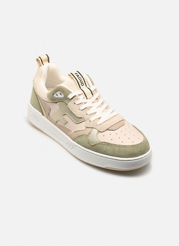 Baskets Faguo DAHLIA LEATHER SUEDE W pour Femme - S25CF3210-ECR87