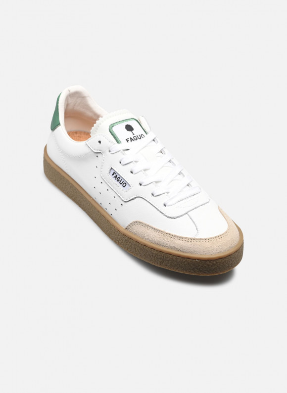 Baskets Faguo LUMBO LEATHER SUEDE pour - S25CG3212-WHI82