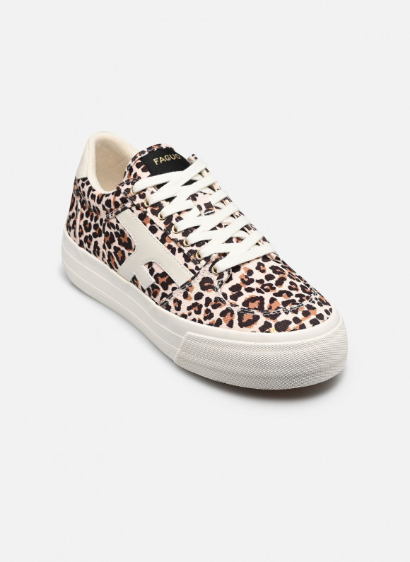 Baskets Faguo WALNUT PLATFORM BASKETS SYN WO pour Femme - S26CF0907-BEI00