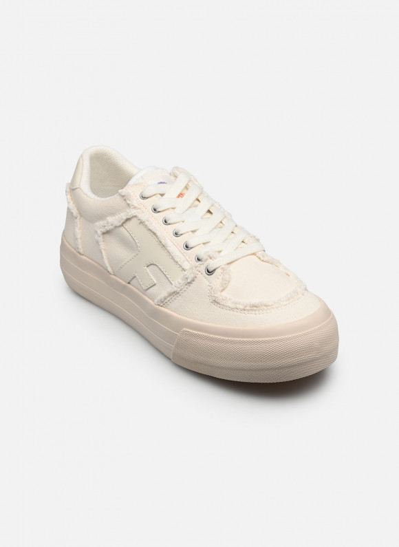Baskets Faguo WALNUT PLATFORM COTTON pour - S26CF0908-WHI00