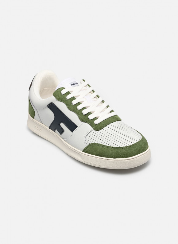 Baskets Faguo HAZEL LEATHER SUEDE M pour Homme - S26CG3206-WHI31