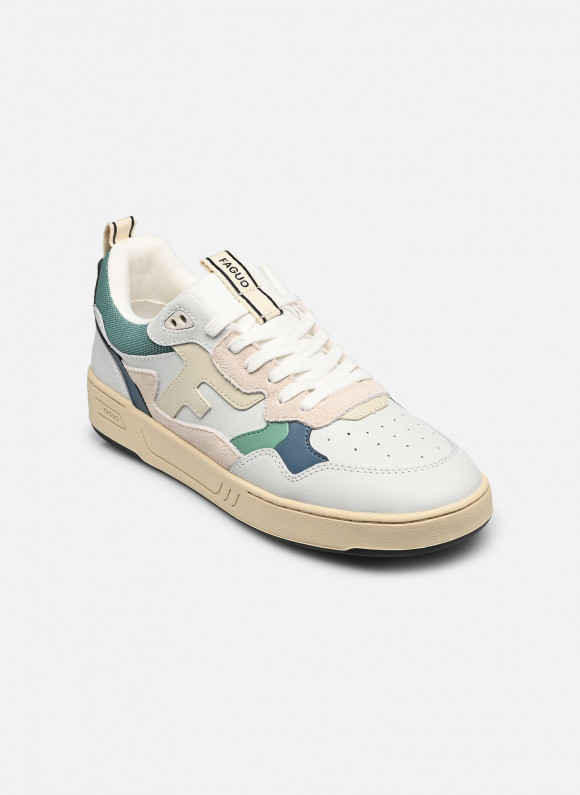 Baskets Faguo DAHLIA LEATHER SUEDE M pour Homme - S26CG3215-WHI57