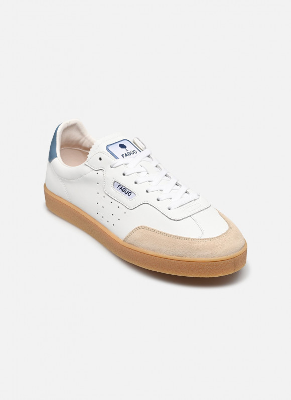 Baskets Faguo LUMBO LEATHER SUEDE M pour Homme - S26CG3216-WHI57