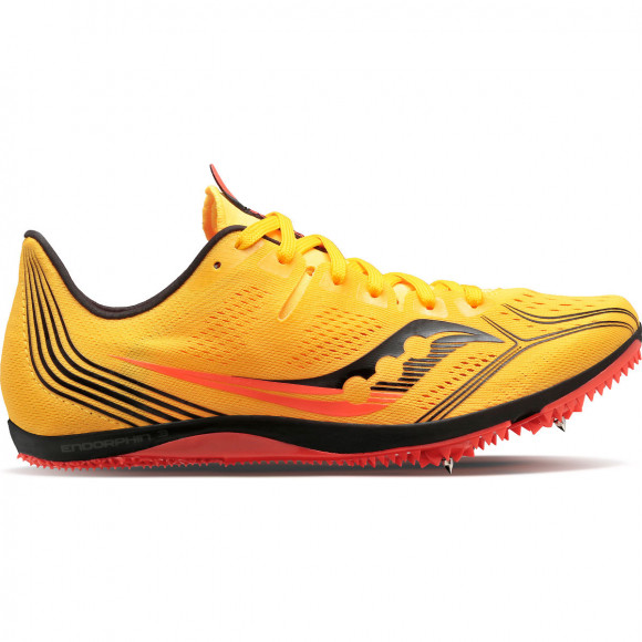 Men's Saucony Endorphin 3 Spike ViZiGold|ViZiRed - S29070-16