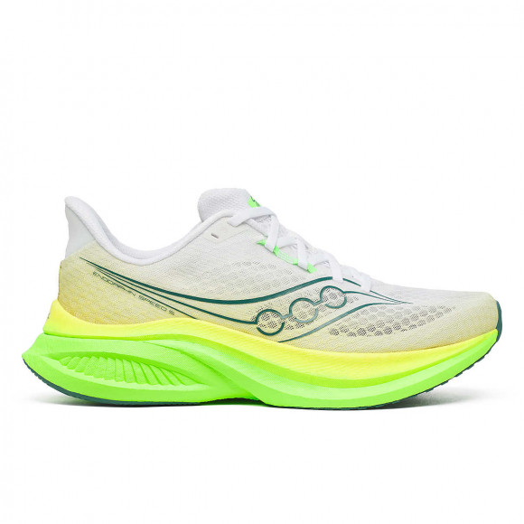 Saucony Sydney Endorphin Speed 5 White|Green, Size 3.5M  - S31007-400