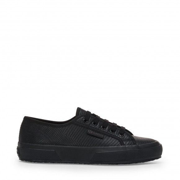 2750 SNAKE LEATHER - Le Superga - Low Cut - Woman - TOTAL BLACK - S41453W