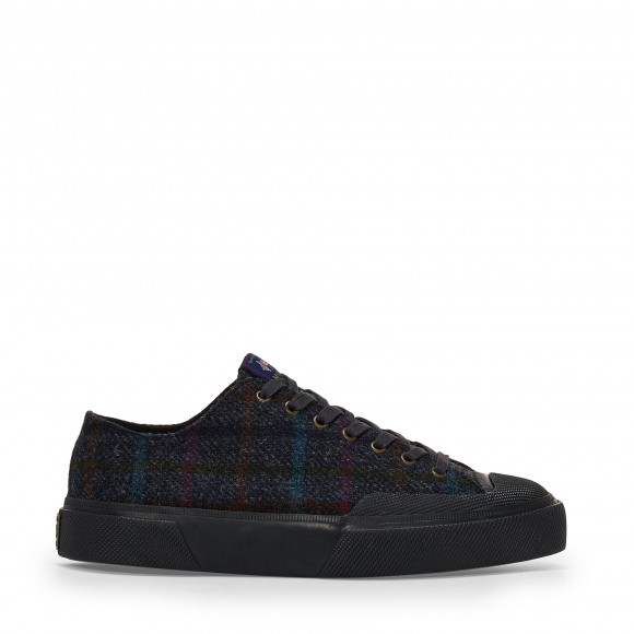 Superga - 2432 WORKS WOOL PATCHWORK - Sneakers - Low Cut - Unisex - NAVY-BROWN HONEY-GREY - S5134NW