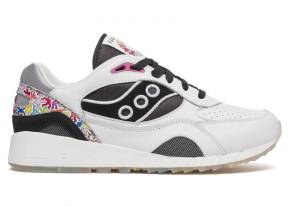 Women's Saucony Keith Haring X Saucony Shadow 6000 White|Multi, Size 5M  - S60973-1
