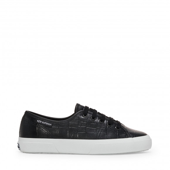 3750 KAIMAN SYNTHETIC MATERIAL LEGGERA - Le Superga - Low Cut - Woman - BLACK-WHITE - S6143JW