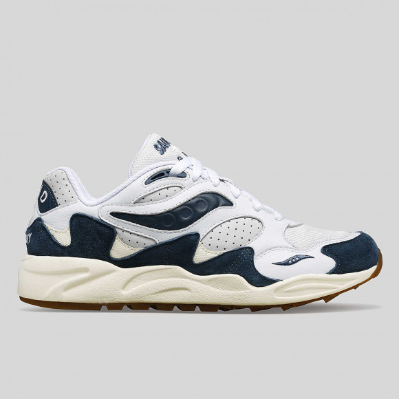 Saucony Grid Shadow 2 Ivy Prep White|Navy, Size 5.5M  - S70813-3