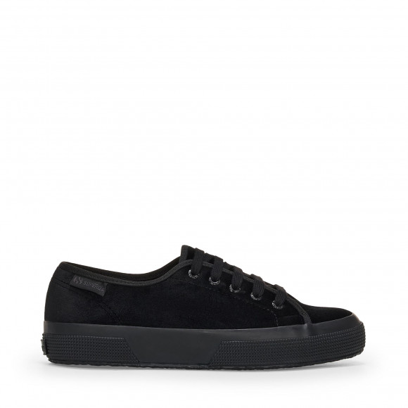 2750 VELVET - Le Superga - Low Cut - Woman - TOTAL BLACK - S7151KW