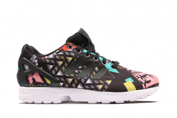 Adidas ZX Flux W Black Pink Turquoise Marathon Running Shoes/Sneakers S74980 - S74980