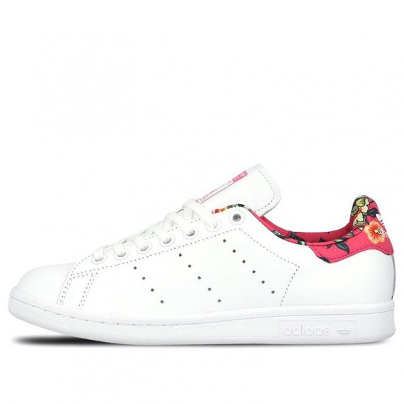 adidas Womens WMNS Originals Stan Smith WHITE/RED Skate Shoes S75564 - S75564