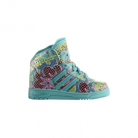adidas Jeremy Scott x Instinct Hi Floral Infant | Blue | Infant Size 10 - S77813