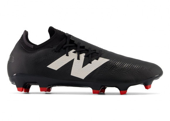 New Balance Unisex FURON PRO FG V7+ in Black/White/Red Synthetic - SF1FB75