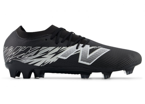 New Balance Unisex FURON TEAM FG V8 Soccer Shoes - Black/Grey/White - SF3FBG8