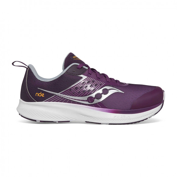 Saucony Ride KDZ Sneaker Plum|White - SK167773