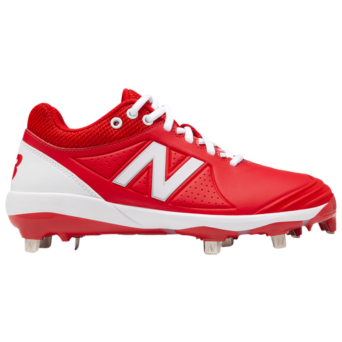 new balance metal cleats red