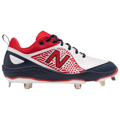 new balance metal cleats red