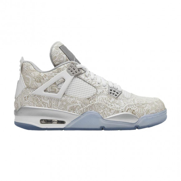 Air Jordan 4 Retro '30th Anniversary Laser' Sample | White | Men's Size 14 - SP15-MNJDLS-042-514108-SZ