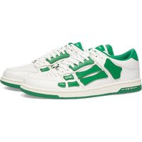 Amiri Men's Skel Top Low Sneakers in White/Green - SS22MFS003-114