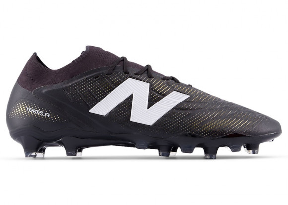 New Balance Unisex TEKELA ELITE LOW LACED FG V5 Soccer Shoes - Black/White/Yellow - ST1FLBG5