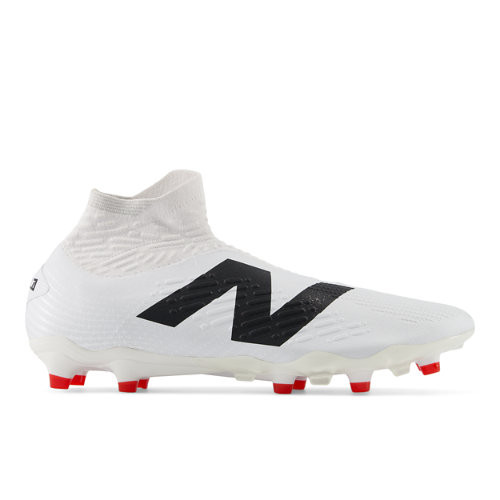 New Balance Unisex TEKELA PRO FG V4+ in White/Black/Red Synthetic - ST1FW45