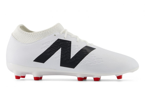 New Balance Unisex TEKELA MAGIQUE FG V4+ in White/Black/Red Synthetic - ST3FW45