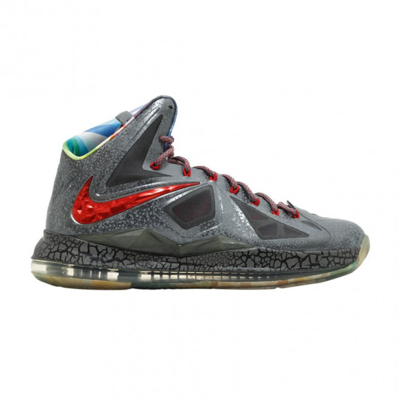 Nike LeBron 10 'Chrome Prism' Sample | Silver | Men's Size 12.5 - SU13-MNBSKT-111-386835-Y3