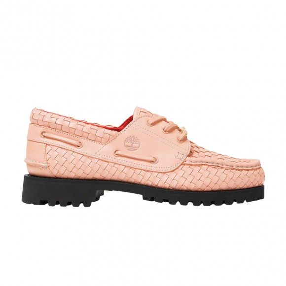 Supreme x Timberland 3-Eye Classic Lug 'Pink Woven Leather' | Men's Size 10.5 - SUP-3-EYE-PNK