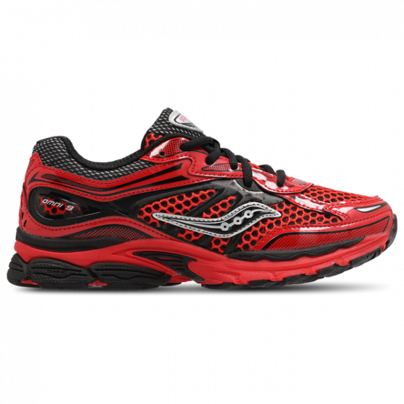 Saucony Progrid Omni 9 Kid's Sneakers - Red - Size 3 - Mesh/Synthetic - SY226Z27