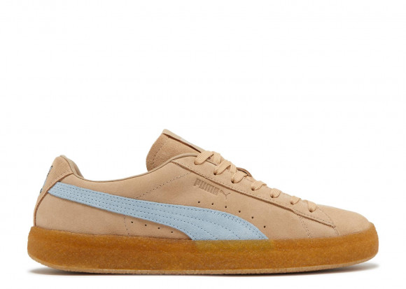 Maison Kitsune x Suede Crepe 'Travertine Chambray Blue' | Brown | Men's - Suede