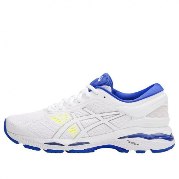 ASICS (WMNS) Gel-Kayano 24 WHITE/BLUE Marathon Running Shoes T799N-0148