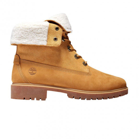 Timberland Wmns Jayne Waterproof Fleece Fold-Down Boot 'Wheat' | Tan | Women's Size 9.5 - TB0A1SGA-231