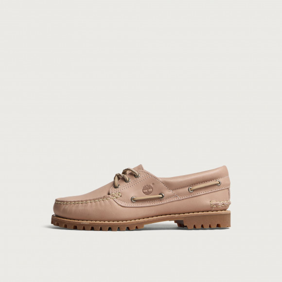 Timberland Women's Authentic 3-Eye Boat Shoe in Light Pink Full Grain - TB0A2GNVA8M