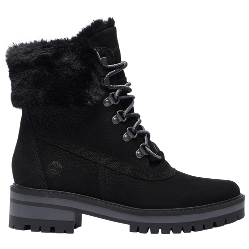 Timberland Courmayeur Valley 6Faux Fur - Women's Outdoor Boots - Black - TB0A2JQD001