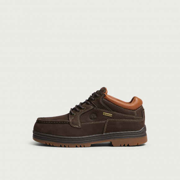 Timberland Men's Horween Leather Mid Lace Gore-Tex Boot in Dark Brown Nubuck W Rust - TB0A2JU5ANV1