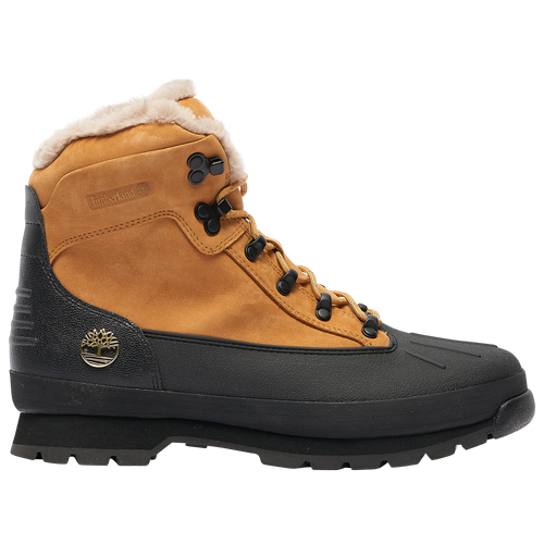 Timberland Euro Hiker Shell Toe Warm Lined Boots - Men's Outdoor Boots - Wheat / Black - TB0A2MNP231