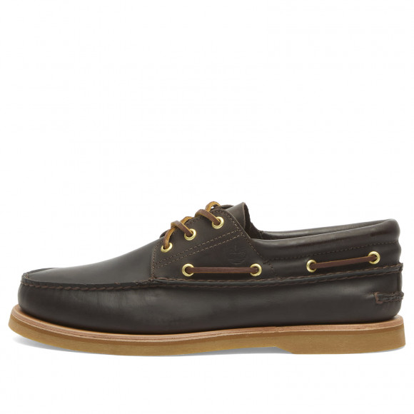 Timberland Men's 3-Eye Boat Shoe Dark Brown Full Grain - TB0A2QKYW011